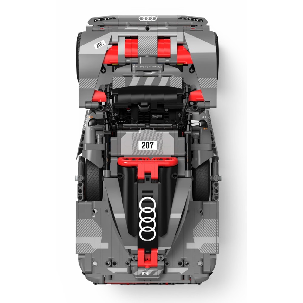 Rastar RC Stavebnica Auto Audi RS Q E-Tron 1:14 na diaľkové ovládanie 1046ks, sivé