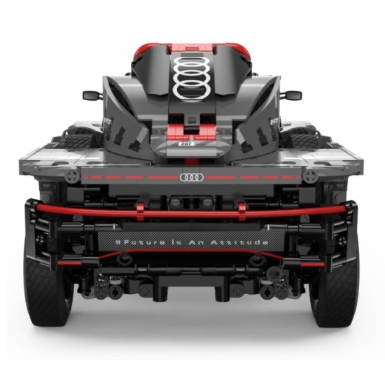 Rastar RC Stavebnica Auto Audi RS Q E-Tron 1:14 na diaľkové ovládanie 1046ks, sivé