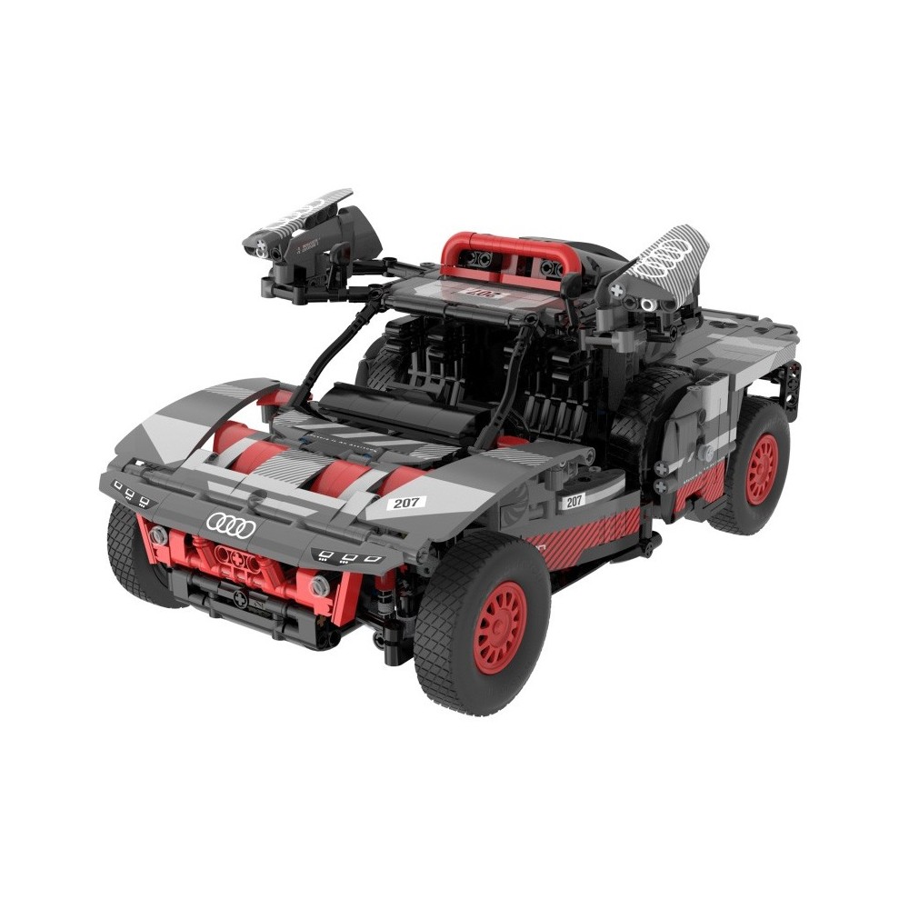 Rastar RC Stavebnica Auto Audi RS Q E-Tron 1:14 na diaľkové ovládanie 1046ks, sivé
