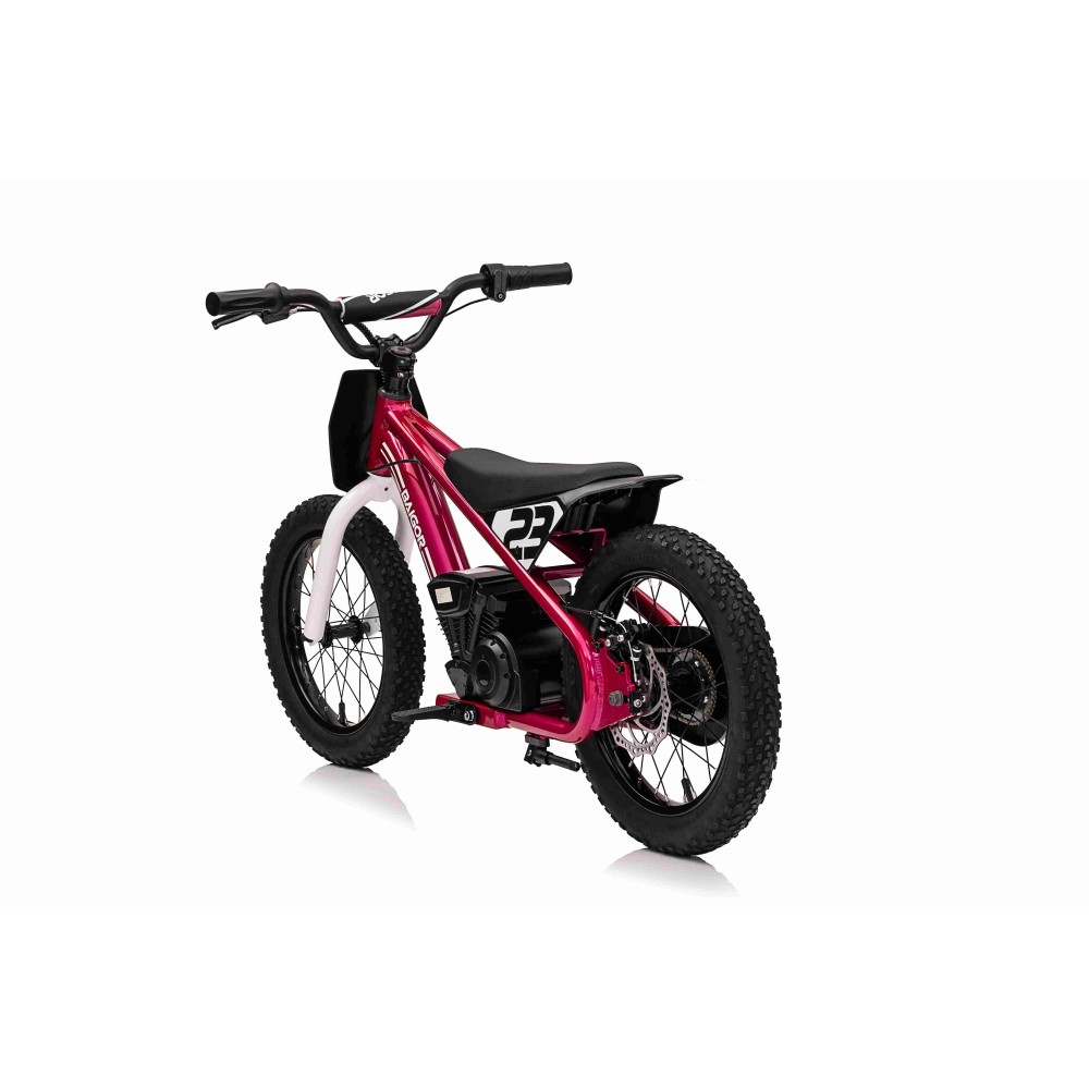 JOKO Elektrická Motorka BAIGOR 23 PRO 250W 24V, nosnosť 60kg, nafukovacie kolesá, rýchlosť 25km/h, kožené sedadlo, ružová