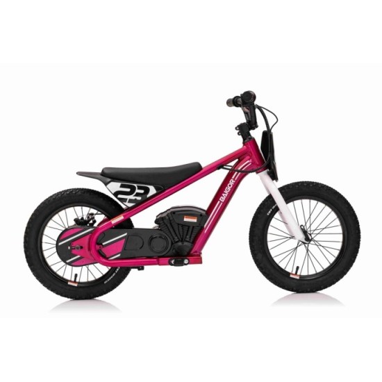 JOKO Elektrická Motorka BAIGOR 23 PRO 250W 24V, nosnosť 60kg, nafukovacie kolesá, rýchlosť 25km/h, kožené sedadlo, ružová