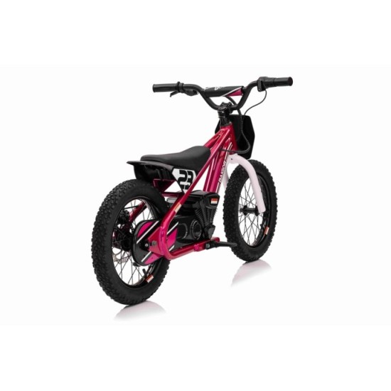 JOKO Elektrická Motorka BAIGOR 23 PRO 250W 24V, nosnosť 60kg, nafukovacie kolesá, rýchlosť 25km/h, kožené sedadlo, ružová
