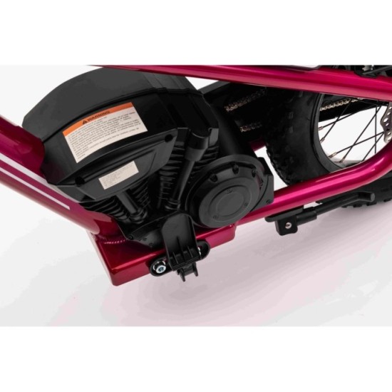 JOKO Elektrická Motorka BAIGOR 23 PRO 250W 24V, nosnosť 60kg, nafukovacie kolesá, rýchlosť 25km/h, kožené sedadlo, ružová