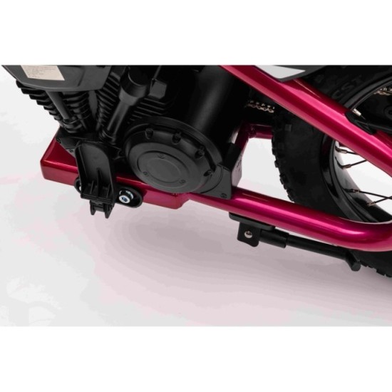 JOKO Elektrická Motorka BAIGOR 23 PRO 250W 24V, nosnosť 60kg, nafukovacie kolesá, rýchlosť 25km/h, kožené sedadlo, ružová