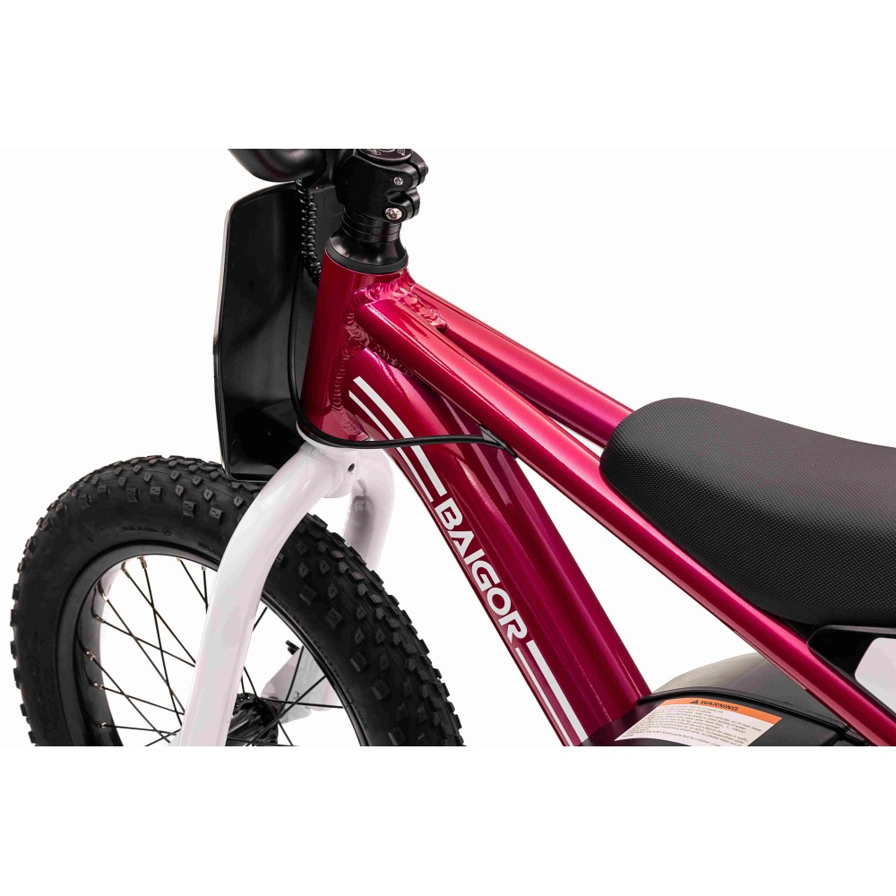 JOKO Elektrická Motorka BAIGOR 23 PRO 250W 24V, nosnosť 60kg, nafukovacie kolesá, rýchlosť 25km/h, kožené sedadlo, ružová