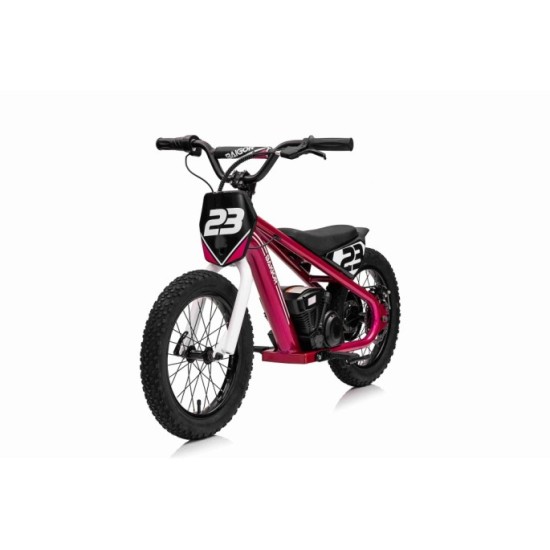 JOKO Elektrická Motorka BAIGOR 23 PRO 250W 24V, nosnosť 60kg, nafukovacie kolesá, rýchlosť 25km/h, kožené sedadlo, ružová