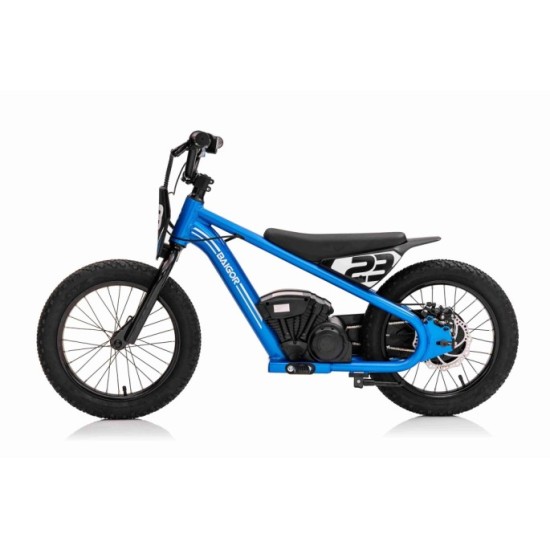 JOKO Elektrická Motorka BAIGOR 23 PRO 250W 24V, nosnosť 60kg, nafukovacie kolesá, rýchlosť 25km/h, kožené sedadlo, modrá