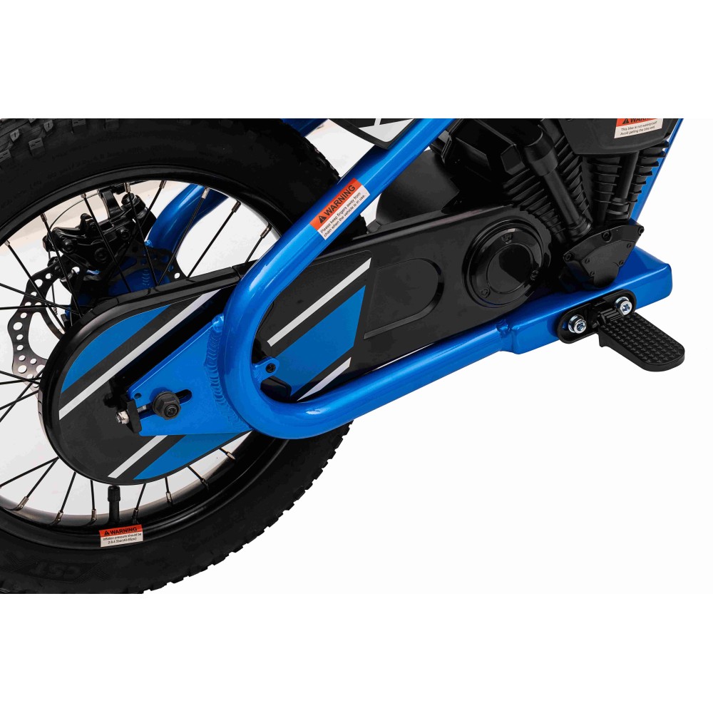 JOKO Elektrická Motorka BAIGOR 23 PRO 250W 24V, nosnosť 60kg, nafukovacie kolesá, rýchlosť 25km/h, kožené sedadlo, modrá