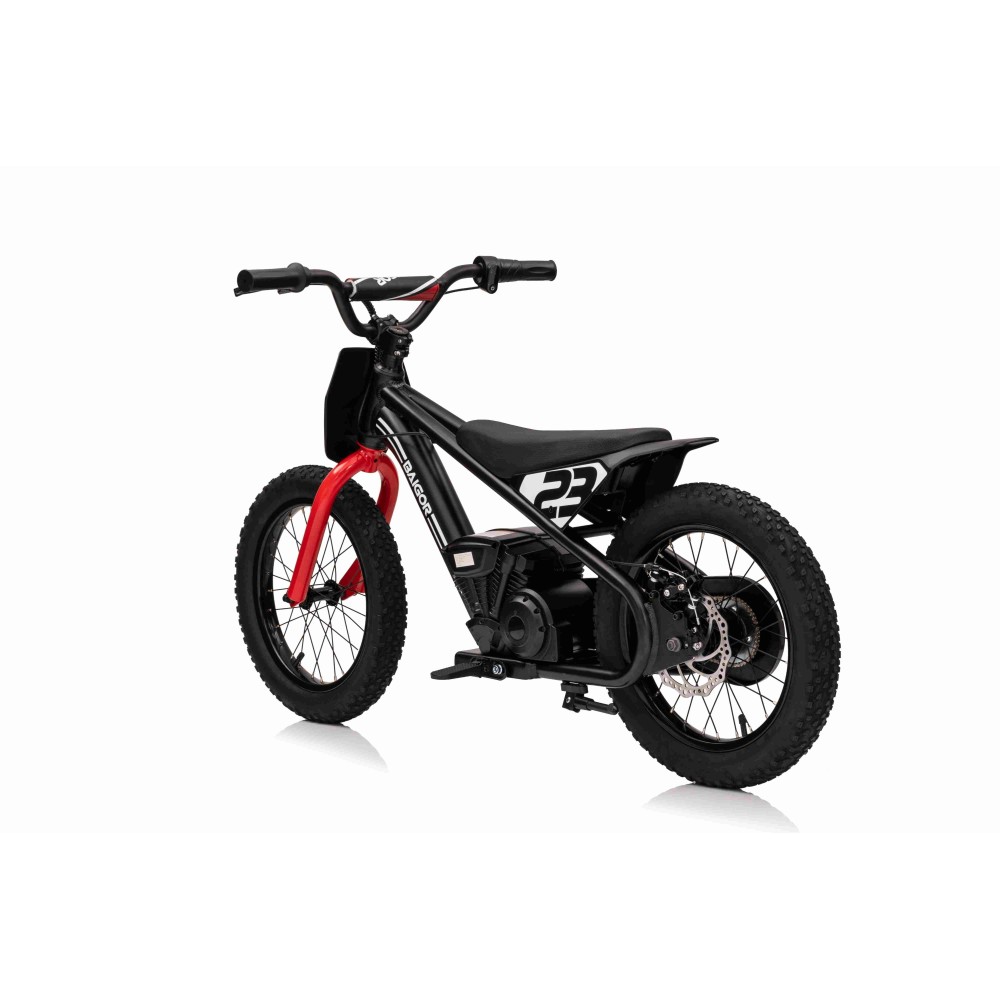 JOKO Elektrická Motorka BAIGOR 23 PRO 250W 24V, nosnosť 60kg, nafukovacie kolesá, rýchlosť 25km/h, kožené sedadlo, čierna