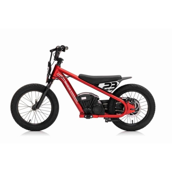 JOKO Elektrická Motorka BAIGOR 23 PRO 250W 24V, nosnosť 60kg, nafukovacie kolesá, rýchlosť 25km/h, kožené sedadlo, červená