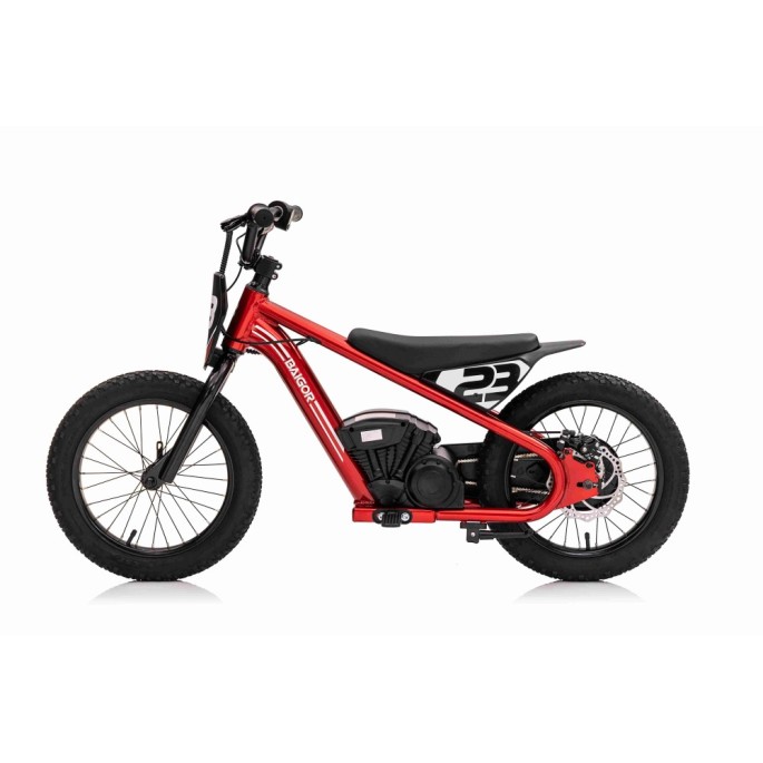 JOKO Elektrická Motorka BAIGOR 23 PRO 250W 24V, nosnosť 60kg, nafukovacie kolesá, rýchlosť 25km/h, kožené sedadlo, červená