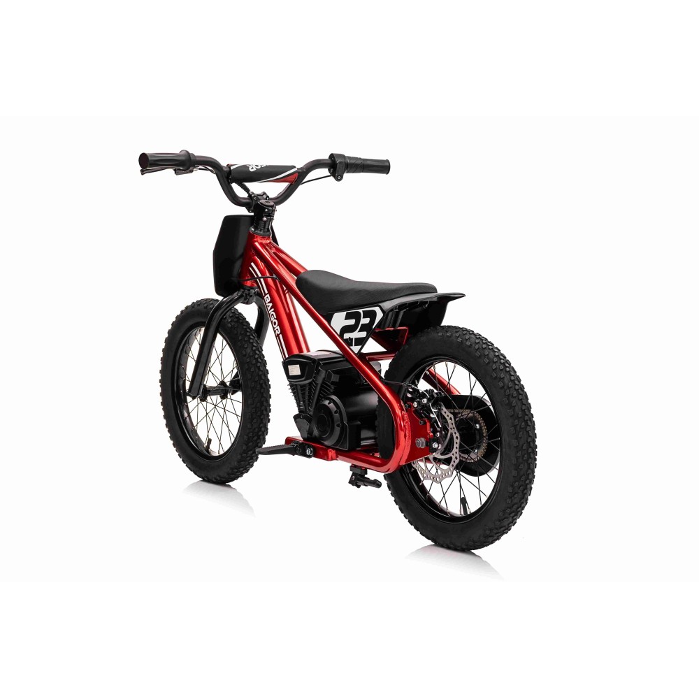 JOKO Elektrická Motorka BAIGOR 23 PRO 250W 24V, nosnosť 60kg, nafukovacie kolesá, rýchlosť 25km/h, kožené sedadlo, červená