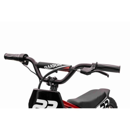 JOKO Elektrická Motorka BAIGOR 23 PRO 250W 24V, nosnosť 60kg, nafukovacie kolesá, rýchlosť 25km/h, kožené sedadlo, červená