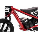 JOKO Elektrická Motorka BAIGOR 23 PRO 250W 24V, nosnosť 60kg, nafukovacie kolesá, rýchlosť 25km/h, kožené sedadlo, červená