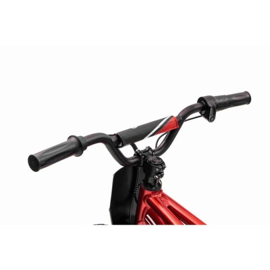 JOKO Elektrická Motorka BAIGOR 23 PRO 250W 24V, nosnosť 60kg, nafukovacie kolesá, rýchlosť 25km/h, kožené sedadlo, červená
