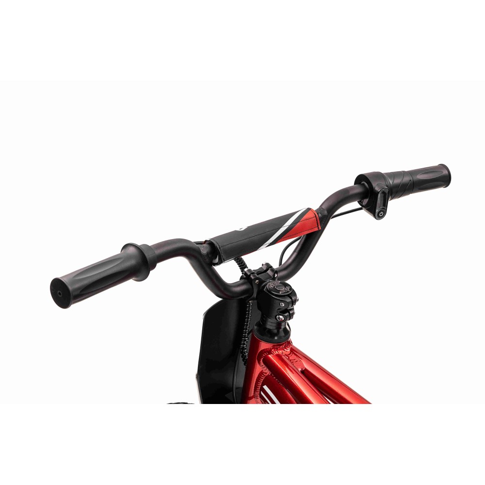 JOKO Elektrická Motorka BAIGOR 23 PRO 250W 24V, nosnosť 60kg, nafukovacie kolesá, rýchlosť 25km/h, kožené sedadlo, červená