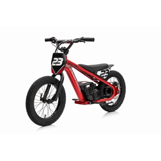 JOKO Elektrická Motorka BAIGOR 23 PRO 250W 24V, nosnosť 60kg, nafukovacie kolesá, rýchlosť 25km/h, kožené sedadlo, červená