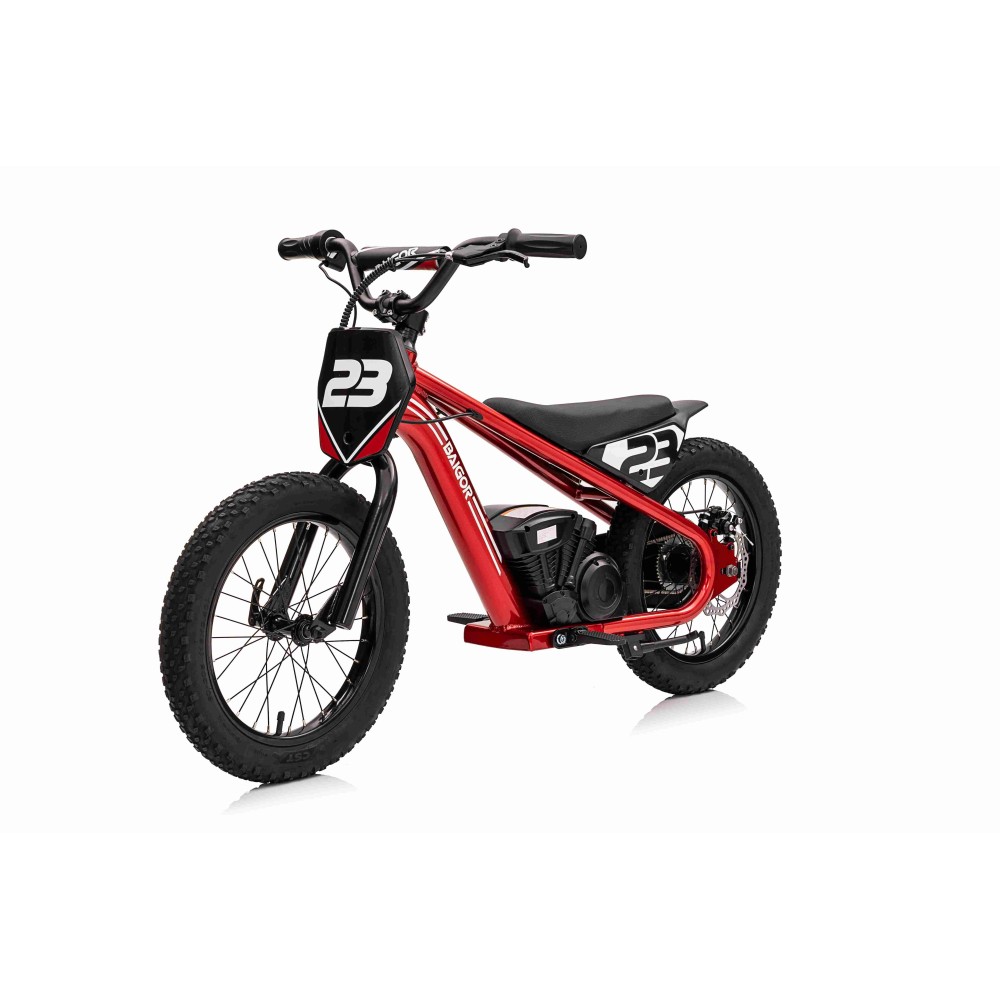 JOKO Elektrická Motorka BAIGOR 23 PRO 250W 24V, nosnosť 60kg, nafukovacie kolesá, rýchlosť 25km/h, kožené sedadlo, červená