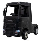 JOKO Elektrický Kamión Scania R-SERIE 4x4, kožené sedadlo, penové kolesá, nosnosť 40kg, čierne