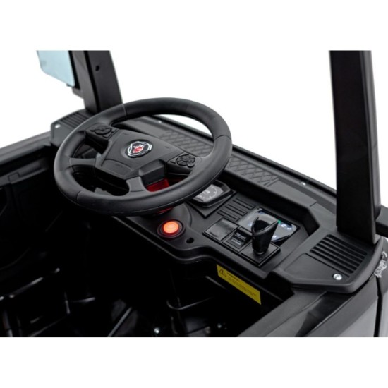 JOKO Elektrický Kamión Scania R-SERIE 4x4, kožené sedadlo, penové kolesá, nosnosť 40kg, čierne