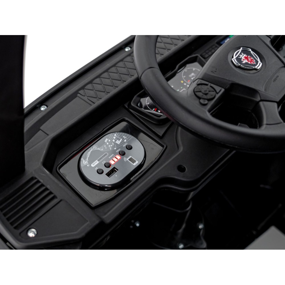 JOKO Elektrický Kamión Scania R-SERIE 4x4, kožené sedadlo, penové kolesá, nosnosť 40kg, čierne
