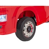 JOKO Elektrický Kamión Scania R-SERIE 4x4, kožené sedadlo, penové kolesá, nosnosť 40kg, červené