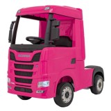 JOKO Elektrický Kamión Scania R-SERIE 4x4, kožené sedadlo, penové kolesá, nosnosť 40kg, ružové