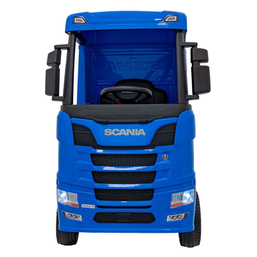 JOKO Elektrický Kamión Scania R-SERIE 4x4, kožené sedadlo, penové kolesá, nosnosť 40kg, modré