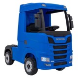 JOKO Elektrický Kamión Scania R-SERIE 4x4, kožené sedadlo, penové kolesá, nosnosť 40kg, modré