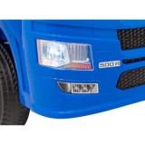JOKO Elektrický Kamión Scania R-SERIE 4x4, kožené sedadlo, penové kolesá, nosnosť 40kg, modré