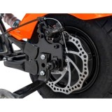 JOKO Elektrická Motorka Chopper Warrior 350W, 36V, nosnosť 80kg, Nafukovacie kolesá, kožené sedadlo, oranžová