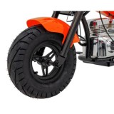JOKO Elektrická Motorka Chopper Warrior 350W, 36V, nosnosť 80kg, Nafukovacie kolesá, kožené sedadlo, oranžová