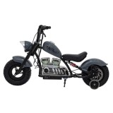 JOKO Elektrická Motorka Chopper Warrior 350W, 36V, nosnosť 80kg, Nafukovacie kolesá, kožené sedadlo, sivá