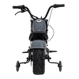 JOKO Elektrická Motorka Chopper Warrior 350W, 36V, nosnosť 80kg, Nafukovacie kolesá, kožené sedadlo, sivá