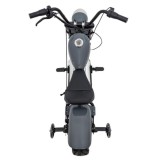 JOKO Elektrická Motorka Chopper Warrior 350W, 36V, nosnosť 80kg, Nafukovacie kolesá, kožené sedadlo, sivá