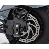 JOKO Elektrická Motorka Chopper Warrior 350W, 36V, nosnosť 80kg, Nafukovacie kolesá, kožené sedadlo, sivá