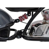 JOKO Elektrická Motorka Chopper Warrior 350W, 36V, nosnosť 80kg, Nafukovacie kolesá, kožené sedadlo, sivá