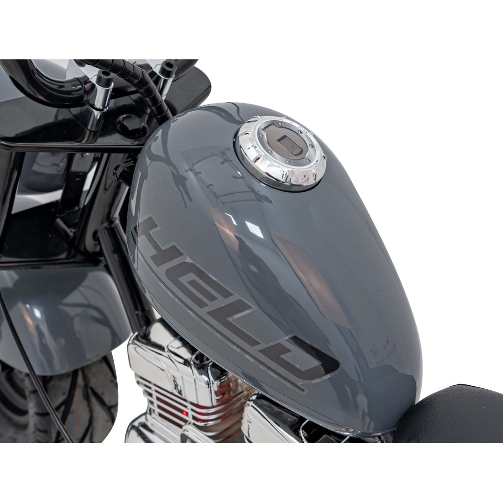 JOKO Elektrická Motorka Chopper Warrior 350W, 36V, nosnosť 80kg, Nafukovacie kolesá, kožené sedadlo, sivá