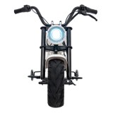 JOKO Elektrická Motorka Chopper Warrior 350W, 36V, nosnosť 80kg, Nafukovacie kolesá, kožené sedadlo, biela
