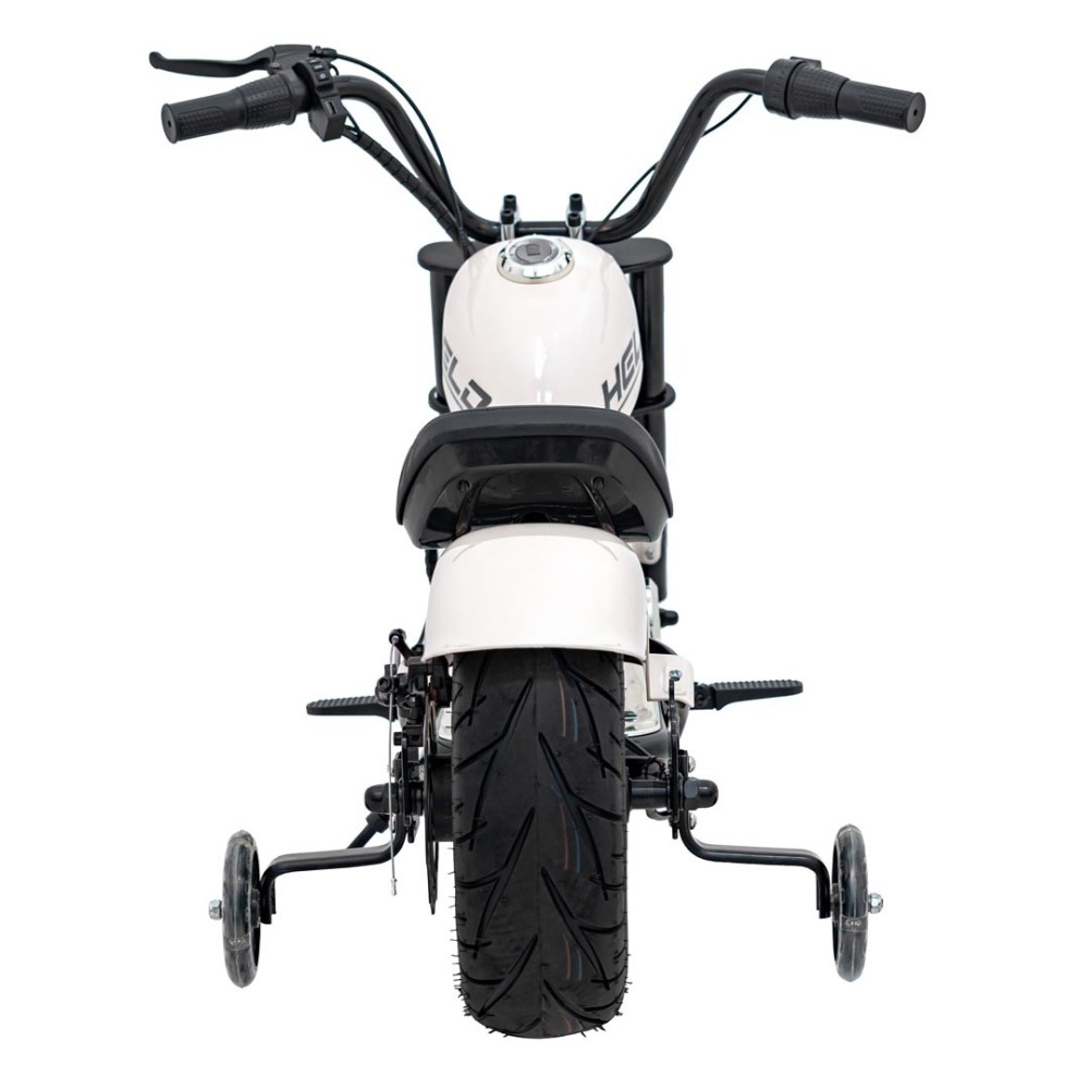 JOKO Elektrická Motorka Chopper Warrior 350W, 36V, nosnosť 80kg, Nafukovacie kolesá, kožené sedadlo, biela