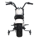 JOKO Elektrická Motorka Chopper Warrior 350W, 36V, nosnosť 80kg, Nafukovacie kolesá, kožené sedadlo, biela