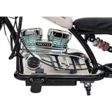 JOKO Elektrická Motorka Chopper Warrior 350W, 36V, nosnosť 80kg, Nafukovacie kolesá, kožené sedadlo, biela