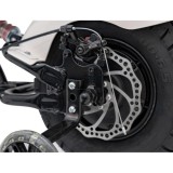 JOKO Elektrická Motorka Chopper Warrior 350W, 36V, nosnosť 80kg, Nafukovacie kolesá, kožené sedadlo, biela