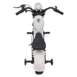 JOKO Elektrická Motorka Chopper Warrior 350W, 36V, nosnosť 80kg, Nafukovacie kolesá, kožené sedadlo, biela