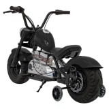 JOKO Elektrická Motorka Chopper Warrior 350W, 36V, nosnosť 80kg, Nafukovacie kolesá, kožené sedadlo, čierna