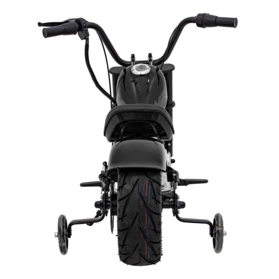 JOKO Elektrická Motorka Chopper Warrior 350W, 36V, nosnosť 80kg, Nafukovacie kolesá, kožené sedadlo, čierna