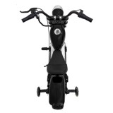 JOKO Elektrická Motorka Chopper Warrior 350W, 36V, nosnosť 80kg, Nafukovacie kolesá, kožené sedadlo, čierna