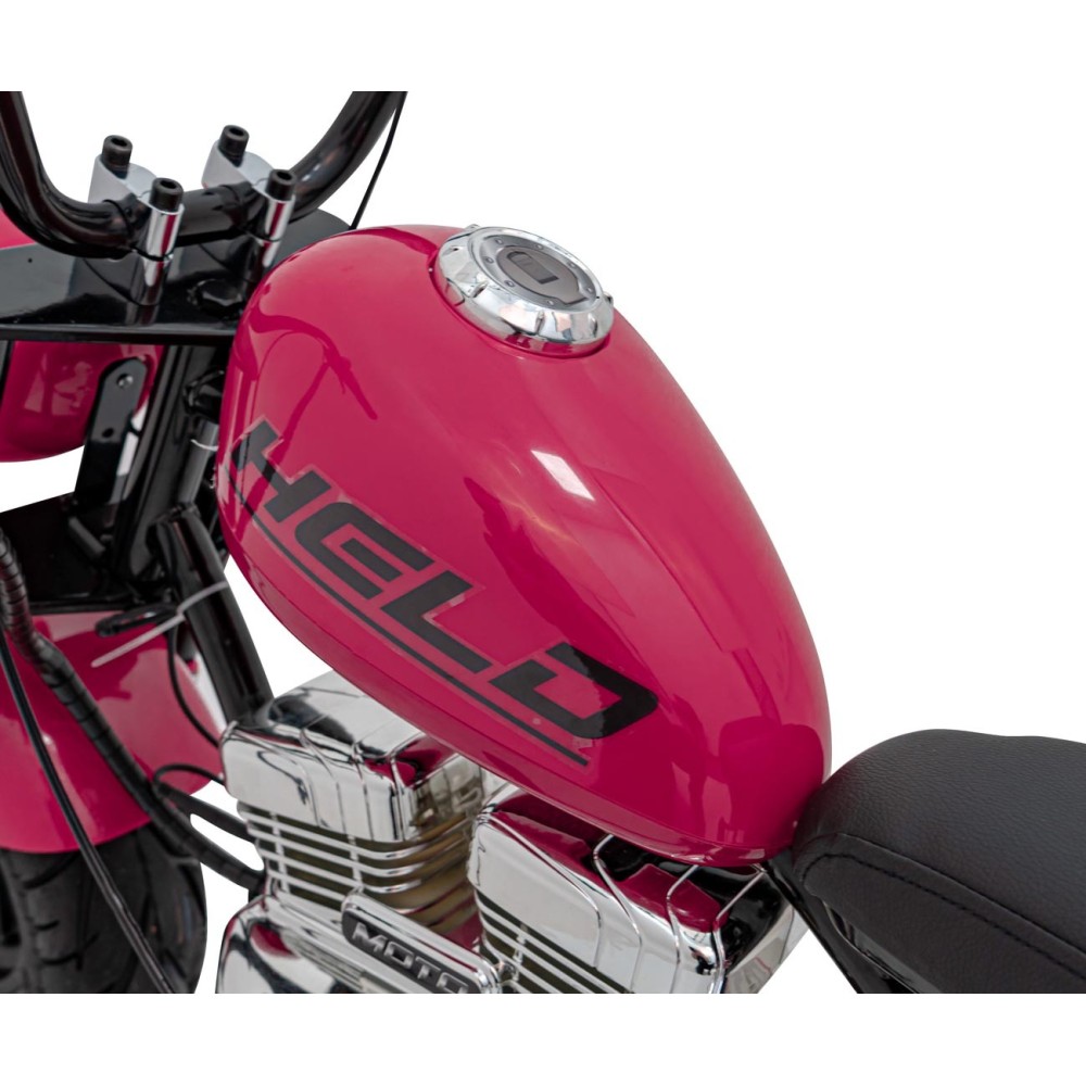 JOKO Elektrická Motorka Chopper Warrior 350W, 36V, nosnosť 80kg, Nafukovacie kolesá, kožené sedadlo, ružová