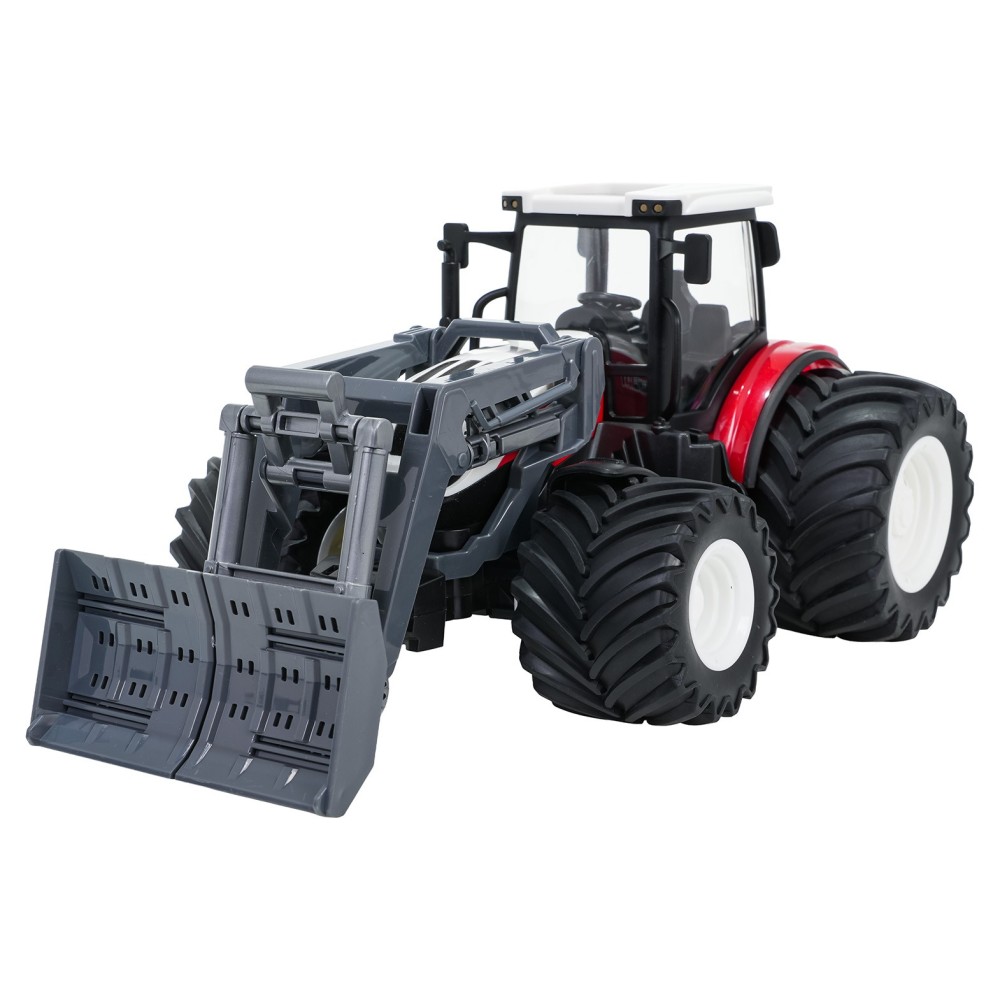 JOKO RC Traktor Buldozér na diaľkové ovládanie, červený