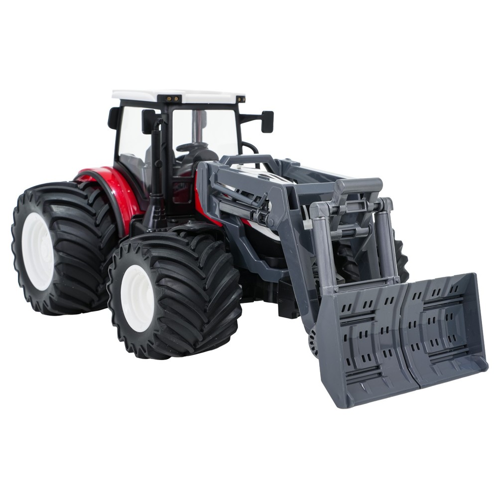 JOKO RC Traktor Buldozér na diaľkové ovládanie, červený